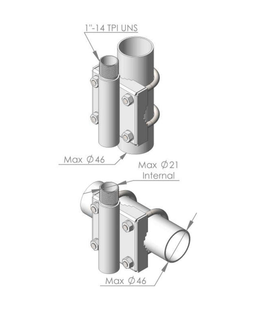 Giá gắn trụ đứng AC Antennas N220F
