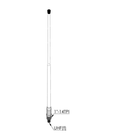 Photo of Crystal VHF-1 Omnidirectional Whip Antenna